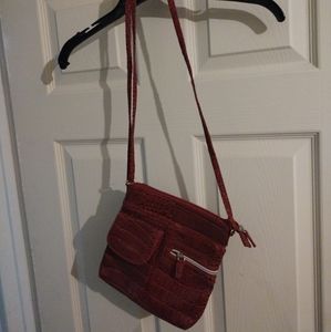 Relic brand red snake skin purse